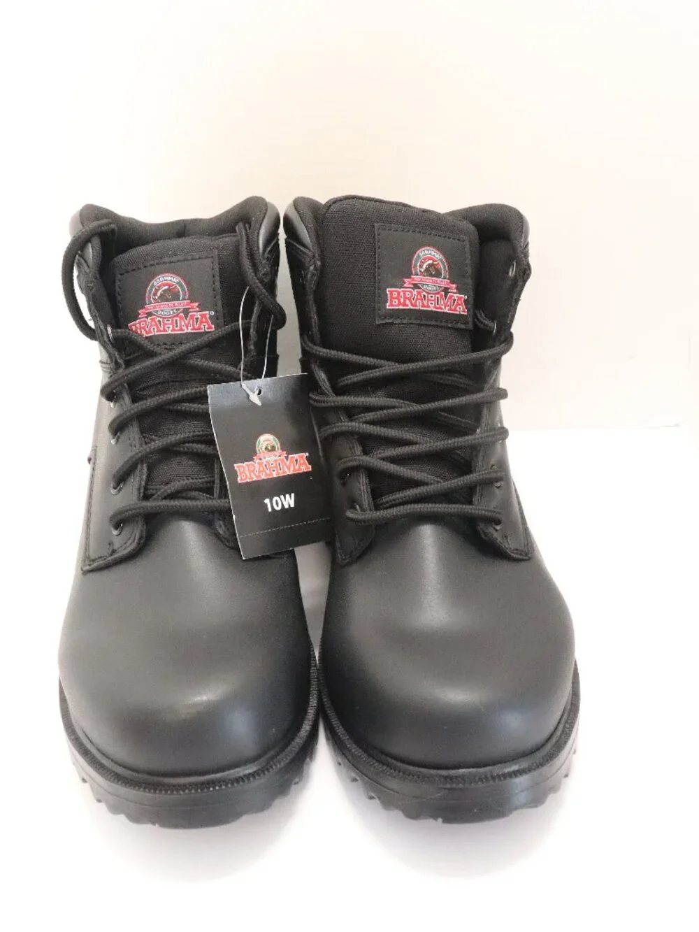 Brahma Men's Escotti Black Work Boots Size 10 NWT and in Box